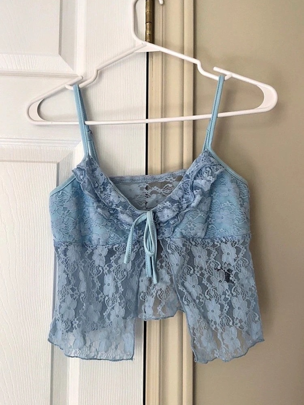 SHEIN Blue Lace Cami Size Small Like New